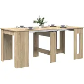 vidaXL Esstisch 180 x 85 x 75 cm Holzwerkstoff Sonoma-Eiche