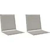 vidaXL Sitz- und Rückenkissen Polyester Hellgrau 47 x 45 x 2 cm