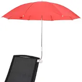 vidaXL Sonnenschirm mit Klemme Ø 105 x 86 cm 170T Polyester 2 stk.