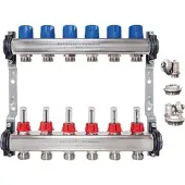 Empur Edelstahl Heizkreisverteiler HKV-D 7 Balance vormontiert