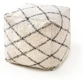 Benuta Nest - Pouf Naomi Cream 45x45x45 cm