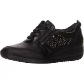 Waldlaufer Schnürhalbschuhe in schwarz, Gr. 6.5