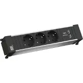Bachmann POWER FRAME Medium 3x Schutzkontakt 1xUSB Charger