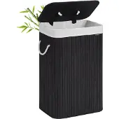 Songmics Wäschesammler schwarz