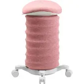 Topstar Sitness 4D mit Rollen rose/papyrus ergonomischer Sitzhocker, Aktivhocker gegen Rückenschmerzen