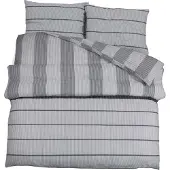 vidaXL Bettwäsche-Set Grau 220x240 cm Baumwolle