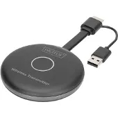 Digitus Wireless HDMI Transmitter für Click & Present Pro (DS-55317), 1920 x 1080 Pixel, AV-Sender, 50 m, Kabellos, Schwarz, Grau