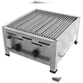 ChattenGlut Professional Gastrobräter 2-flammig Tischgerät 9,0kW und Einzelne Edelstahlstäbe als Rost