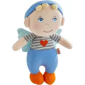 Haba Stoffpuppe "Schutzengel Mats", blau, Puppen, Kinder, Stoffpuppe