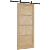 vidaXL Schiebetür ORKDAL 86 x 198,5 cm Massives Kiefernholz Natur