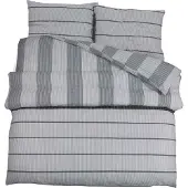 vidaXL Bettwäsche-Set Grau 260x240 cm Baumwolle