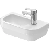 Duravit DU D-Code 2.0, HWB 400mm, 1 HL, m. ÜL, Weiß, 1 Stk.