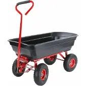 AWTOOLS Gartenwagen/Kipper, 4 Räder, 75 l