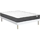 Vente-unique Komplett-Set - 160 x 200 cm - Bettgestell + Taschenfederkernmatratze - Stärke 20 cm - AMBRACIE von YSMÉE