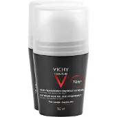 L'Oréal VICHY Homme DP Deo Roll-on Anti Transpirant 72h, 2X50 ml STI
