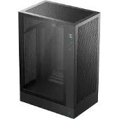 DeepCool CH170 PLUS, Tower, PC, Schwarz, micro ATX, Mini-ITX, Acrylnitril-Butadien-Styrol (ABS), Gehärtetes Glas, SPCC, 16,4 cm