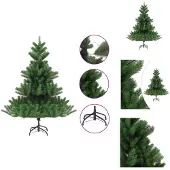 vidaXL Künstlicher Weihnachtsbaum Nordmanntanne Grün 150 cm - Weihnachtsbäume