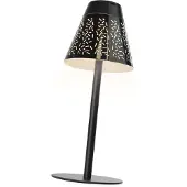 Emos aufladbare LED Tischlampe GRACE 4,2W, Helligkeit 80lm, dimmbar, 2200mAh Akku mit 50h Leuchtdauer, tralweiß, 1,5m USB-Kabel, schwarz, Z7634