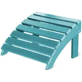 Aspero Adirondack Fußstütze, klappbar, aus strapazierfähigem HDPE, wetterfest, 51x34 cm