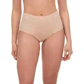 Chantelle Taillenslip "NORAH", Damen, Gr. 42, beige (golden beige), Obermaterial: 72% Polyamid, 28% Elasthan, körpernah, Unterhosen Taillenslip, florale Spitze, weiche Materialien