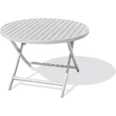 DCB Groupe Runder Gartenklapptisch, Aluminium