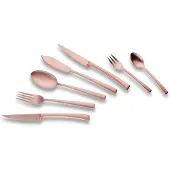 Echtwerk Avelino Bronze Edition Tafelbesteck, 42-tlg., Tafel Besteck, Essbesteck, Messer, Besteckset, Edelstahl, Mattiert, EW-BS-0860B