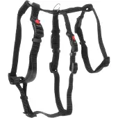 Flamingo Hund Sicherheitsgeschirr Zera Schwarz S 35-50 cm