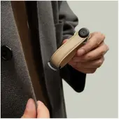 OrbitKey - Leather Key Organiser - Sand