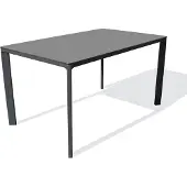 DCB Groupe Gartentisch 6 Personen, Aluminium mit Epoxid-Finish