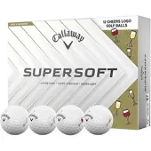 Callaway Golfbälle Supersoft LTD 2025 Cheers - 12er Pack , weiss