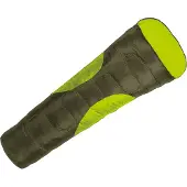 Camping Check Schlafsack - Mumienform Deluxe - Olivgrün/Neongrün - - One Size - Schlafsäcke