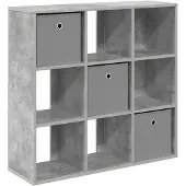 vidaXL Sideboard Betongrau 88,5 x 29 x 84,5 cm