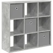 vidaXL Sideboard Betongrau 73,5 x 24 x 69,5 cm