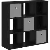 vidaXL Sideboard Schwarz Eichen-Optik 73,5 x 24 x 69,5 cm
