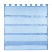 Bestlivings Sky Gardine Raffoptik Schlaufe 100 x 110 cm blau