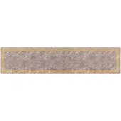 vidaXL Teppichläufer MARSA Grau 100 x 450 cm Polyester und PVC