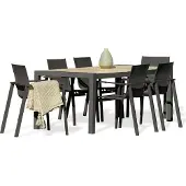 DCB Groupe 6-Sitzer-Garten-Essgruppe, Alu/Keramikplatte,/beige