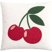 Magma Heimtex Magma Kissenhülle Pixie 'Cherry' 45 x 45 cm Weiß