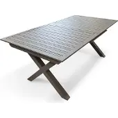 DCB Groupe Quarz-Gartentisch aus Aluminium