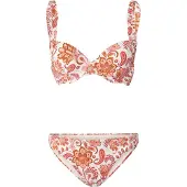 Brunotti Bikini Stefanie Paisley Damen Aqua Snow-Größe 36 C