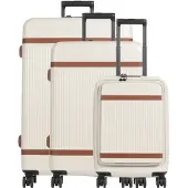 The Chesterfield Brand mit Laptopfach Zuna Trolley-Set S+ / M / L Sandy Beach creme 55cm