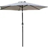 DCB Groupe Sonnenschirm mit Handkurbel, Aluminium,em Stoff