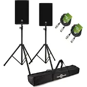 Mackie Thump 12 V4 12"-Aktiv-PA-Lautsprecher mit Ständern und Kabeln