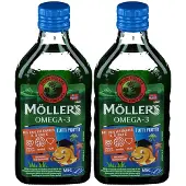 Mollers Möller's Omega-3 Kids Fruchtgeschmack Öl x2 2x250 ml