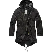 Brandit Parka Herren M51 US Parka schwarz Basics 73% Baumwolle, 27% Nylon XL