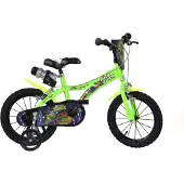 Dino Bikes Dino Kinderfahrräder Jungen Ninja Turtles 16 Zoll 27 cm Junior Felgenbremse Grün