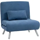 HOMCOM Schlafsessel 3-in-1 klappbar Schlafsofa mit Bettfunktion Relaxsessel