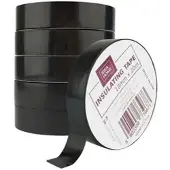 Idea-Home Isolierband 111182 , Set, schwarz, 18mm x 20m, 6 Stück