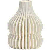 Wurm Vase Weiß Keramik