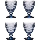 Villeroy & Boch Boston Coloured 4er Set Rotweinglas 200 ml blau Kristallglas